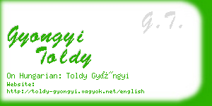 gyongyi toldy business card